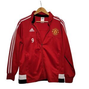 Manchester United Football Soccer jacket Top Adidas size Medium